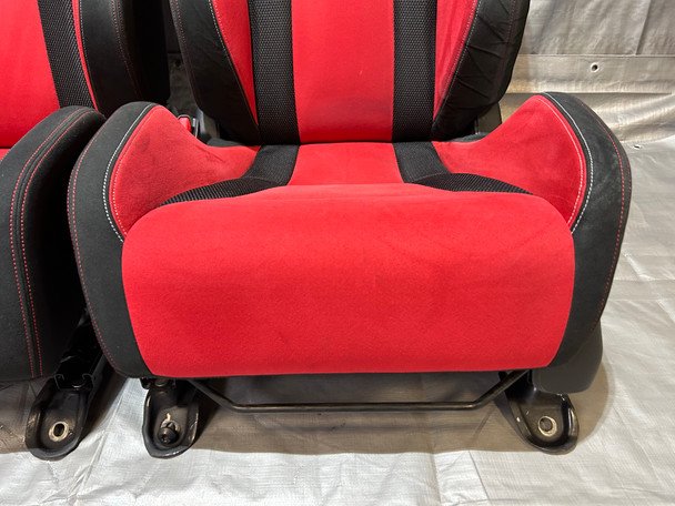 2017-2021 FK8 Honda Civic Type R Front Bucket Seats / Red Suede / Pair / TR105 - Image 23