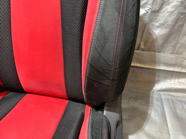 2017-2021 FK8 Honda Civic Type R Front Bucket Seats / Red Suede / Pair / TR105 - Image 19