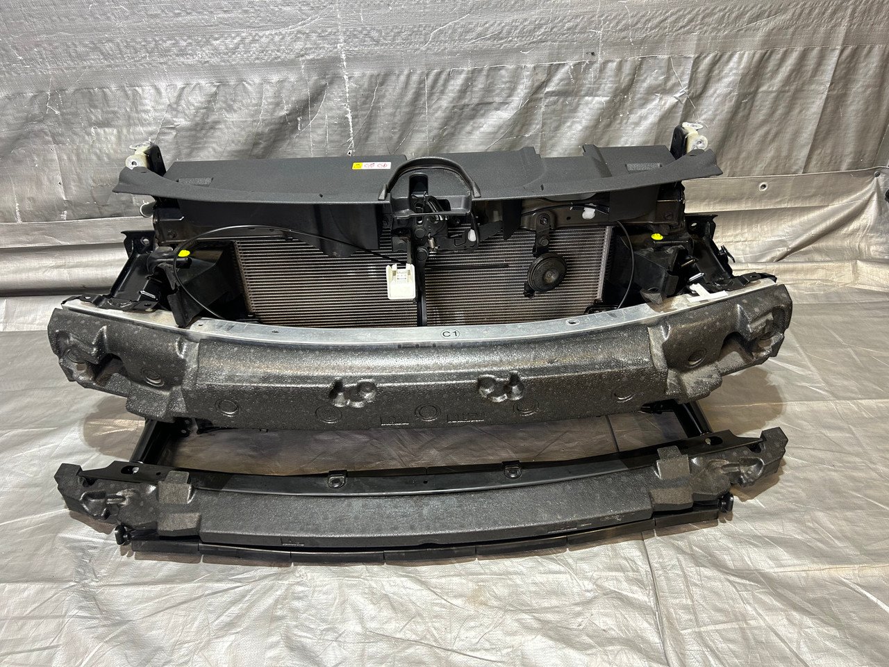 2023-2025 Toyota GR Corolla Radiator Support Assembly w/ Impact Beam / Intercooler / Fan / Black GRC02