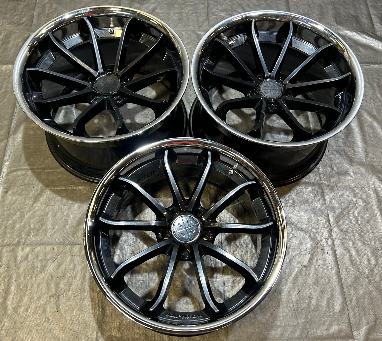 Set of 3 20" Blaque Diamond BD23 Wheels Rims / USED / F8M02