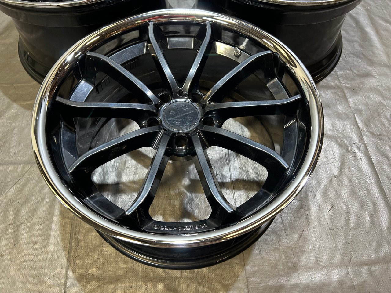 Set of 3 20" Blaque Diamond BD23 Wheels Rims / USED / F8M02 - Image 3