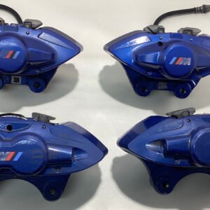 2015-2020 F80 F82 F83 BMW M3 M4 OEM Brembo Brake Calipers / Set of 4 / Blue / 91K F8M05